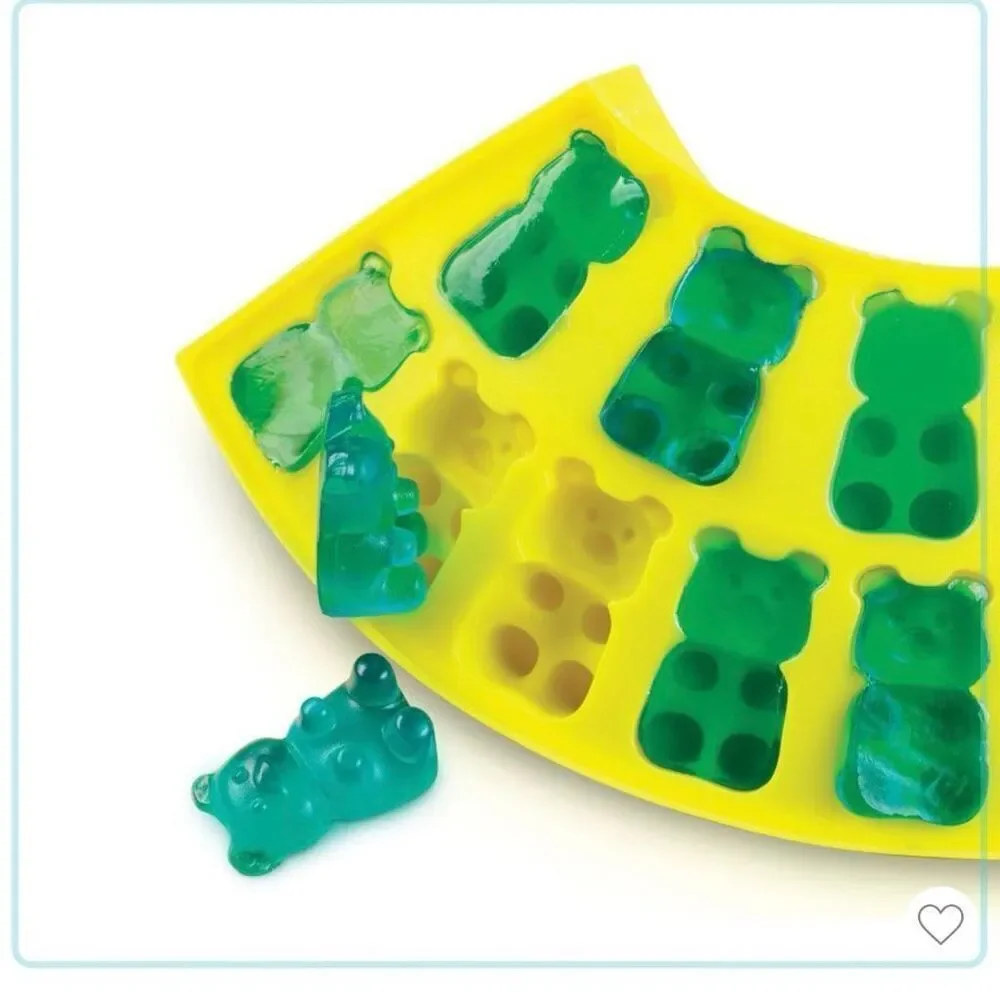 Nostalgia Gummy Candy Making Kit With 4 Silicone Mold Trays Bundle Multicolor OS